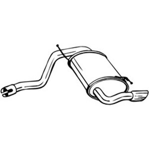 BOS200-251 Exhaust system rear silencer fits: DACIA DUSTER, DUSTER/SUV 1.5D/