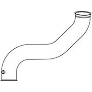 DIN68524 Exhaust pipe middle (;EURO 5;x940mm) fits: SCANIA P,G,R,T 11.7D 9