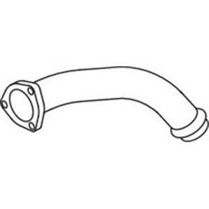 DIN52112 Exhaust pipe (length:420mm) fits: MERCEDES