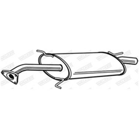 23491 Rear Muffler WALKER