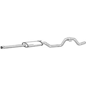 BOS292-039 Exhaust system middle silencer fits: OPEL VECTRA C, VECTRA C GTS 