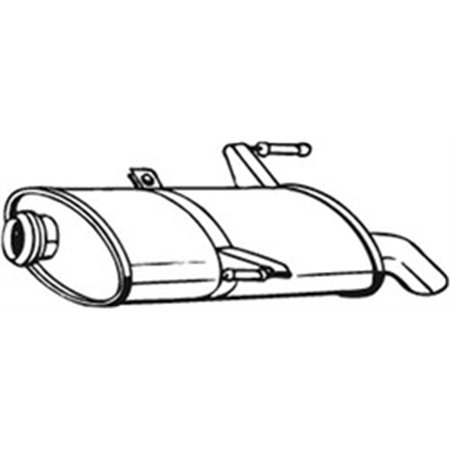 190-501 Rear Muffler BOSAL