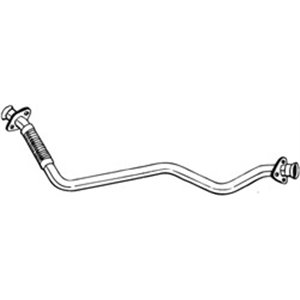 BOS885-231 Exhaust pipe front fits: MERCEDES 124 T MODEL (S124), 124 (W124),
