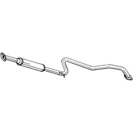 BOS285-519 Exhaust system middle silencer fits: NISSAN PRIMERA 1.6/1.6LPG/1.