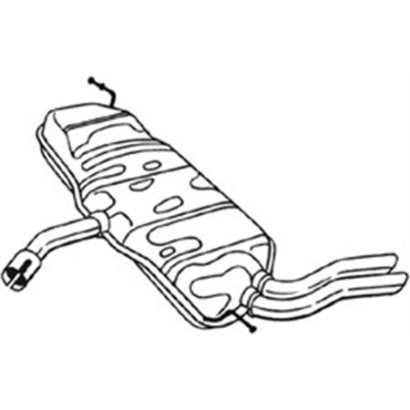 227-231 Rear Muffler BOSAL