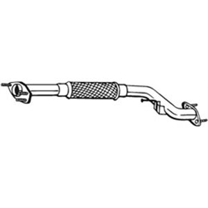 BOS800-063 Exhaust pipe front fits: NISSAN ALMERA II 1.5D 01.03 09.06