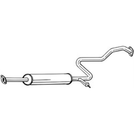 BOS287-703 Avgassystem mellanljuddämpare passar: NISSAN MAXIMA / MAXIMA QX IV