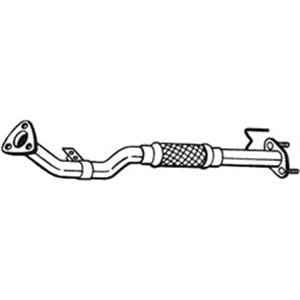 BOS835-003 Exhaust pipe front fits: FIAT DOBLO, DOBLO/MINIVAN 1.9D 10.01 