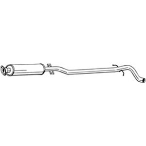 BOS286-185 Exhaust system rear silencer fits: VOLVO V70 II 2.4 03.00 08.07