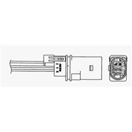 LZA07-AU1            1772 Lambdaandur (juhtmete kogus 5, 600mm) sobib: AUDI A4 B7, A4 B8, A