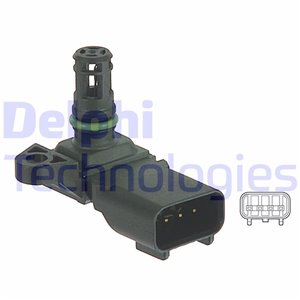 PS10125 Intake manifold pressure sensor (4 pin) fits: VOLVO C30, S40 II, 