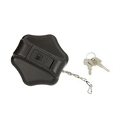 LE10749.T Fuel filler cap (width 60mm, with the key, 2 claws with chain) f