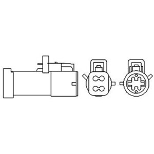 466016355066 Lambdaandur (juhtmete kogus 4, 340mm) sobib: MERCEDES A (W168), C