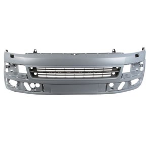 BLIC 5510-00-9568910Q - Bumper (front, with base coating, with headlamp washer holes, with rail holes, for painting, TÜV) fits: 