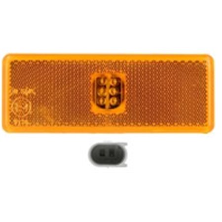 SM-ME005 Outline markeringsljus L/R, orange, LED, höjd 45 mm bredd 120 mm,