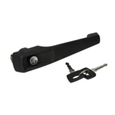 MER-DH-002 Door handle front L (with the key, external, with lock, black) fi