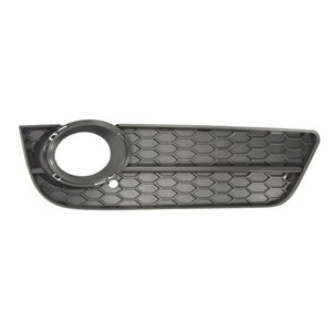 6502-07-0038916P Front bumper cover front R (with fog lamp holes, black) fits: AUD