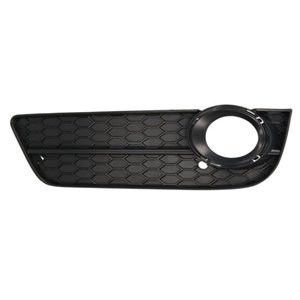 6502-07-0038915P Front bumper cover front L (with fog lamp holes, black) fits: AUD