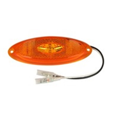 12.1015.600 Outline marker lights L/R, orange, LED, height 44mm width 124mm,