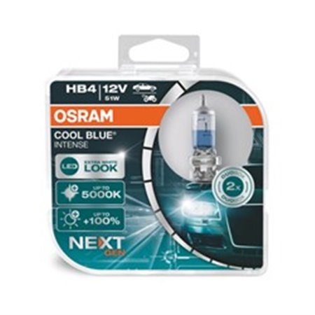 OSR9006 CBN-HCB Glödlampa (Set 2st) HB4 12V 51W P22D Cool Blue Intense NextGen