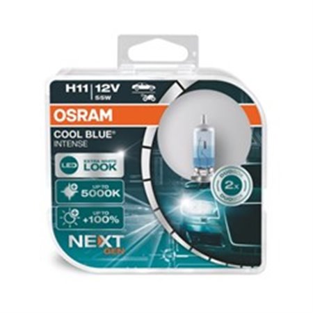 OSR64211 CBN-HCB Light bulb (Set 2pcs) H11 12V 55W PGJ19 2 Cool Blue Intense NextG