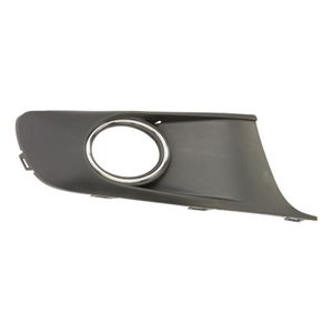 6502-07-9545916P Front bumper cover front R (with fog lamp holes, black/chrome) fi