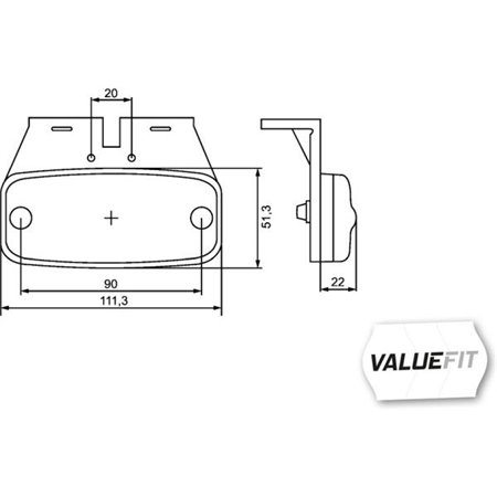 2PS 357 008-011 Sidomarkeringsljus HELLA