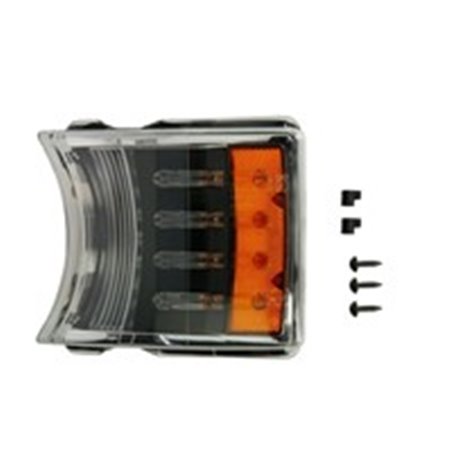 131-SC01254U Indicator lamp front L/R (glass colour: orange/transparent, LED, 