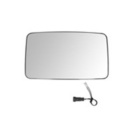 IVE-MR-016 Side mirror glass L (340 x200mm, with heating) fits: IVECO EUROCA