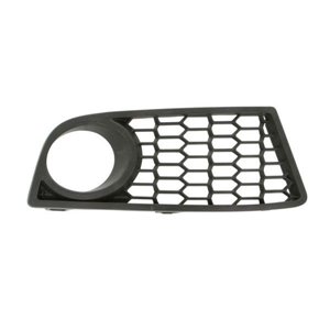 6502-07-0086912P Front bumper cover front R (with fog lamp holes, plastic, black) 