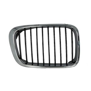 6502-07-0061994P Front grille R (for station wagon; saloon, black/chrome) fits: BM