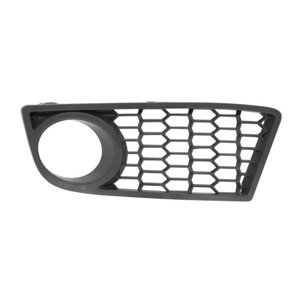 6502-07-0086913P Front bumper cover front L (with fog lamp holes, plastic, black) 