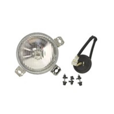 TYC 20-3078-25-2 Headlamp R (H3, manual, insert colour: silver) fits: VW GOLF II