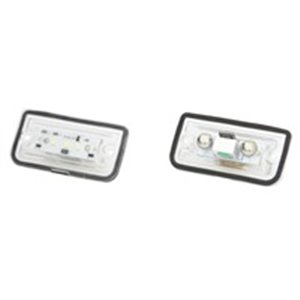 CLP023 Licence plate lighting LED, ligght colour: white; set, 12V,, with