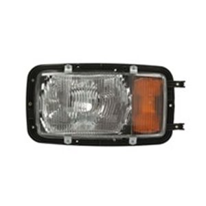 HL-ME014L Headlamp L (H4/P21W/T4W, manual, indicator colour: orange) fits: 