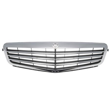 6502-07-3518994P Front grille (CLASSIC/ELEGANCE, chrome/grey) fits: MERCEDES C KLA