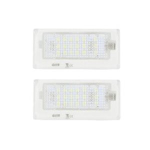 CLP008 Licence plate lighting LED, ligght colour: white; set, 12V,, with