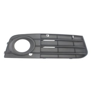 6502-07-0029914P Front bumper cover front R (with fog lamp holes, black) fits: AUD