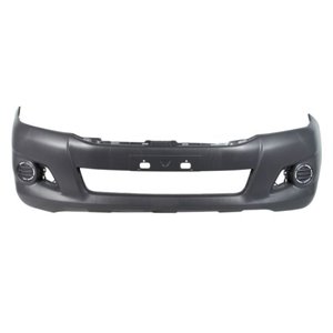 5510-00-8127909P Bumper (front, with rail holes, grey) fits: TOYOTA HILUX VII 06.1