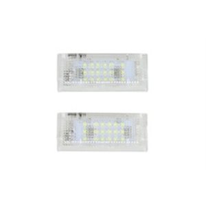 CLP007 Licence plate lighting LED, ligght colour: white; set, 12V,, with