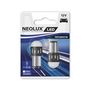 NLXNP2260CW-02B LED light bulb (blister pack 2pcs) LED 12V 1,2W BAY15D no certifi