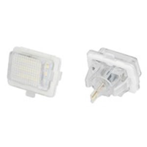 CLP026 Licence plate lighting LED, ligght colour: white; set, 12V,, with