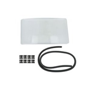 131-SC44310GR Headlamp glass R (with gasket, with clasps) fits: SCANIA 4 05.95 