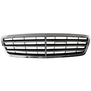 6502-07-3515994P Front grille (AVANTGARDE, black/chrome) fits: MERCEDES C KLASA W2