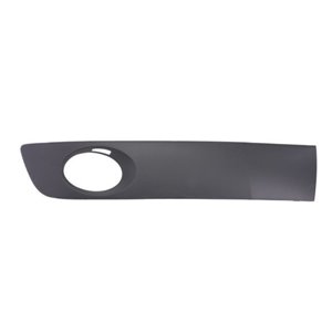 6502-07-9568924P Front bumper cover front R (with fog lamp holes, plastic, black) 