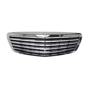 6502-07-3514990P Front grille (black/chrome) fits: MERCEDES S KLASA W221 10.05 06.