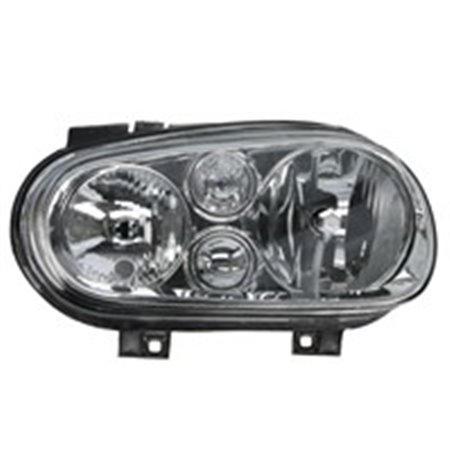 TYC 20-5386-18-2 Headlamp L (H1/H7, electric, without motor, insert colour: chromi