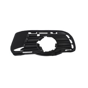 6502-07-3518915P Front bumper cover front L (ELEGANCE, with fog lamp holes, black)