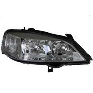 TYC 20-5488-08-2 Headlamp L (H7/HB3, electric, without motor) fits: OPEL ASTRA G 0