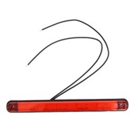 718 W97.4 Outline markeringsljus L/R form: rektangulär, röd, LED, höjd 20